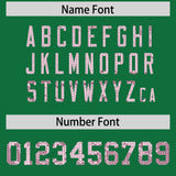 Custom Kelly Green Sequined Tops Athletic Basketball Jersey