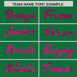 Custom Kelly Green Sequined Tops Athletic Basketball Jersey