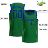 Custom Kelly Green Sequined Tops Athletic Basketball Jersey