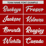 Custom Red Sequined Tops Athletic Basketball Jersey