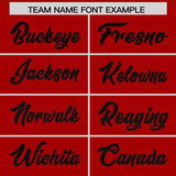 Custom Red Sequined Tops Athletic Basketball Jersey