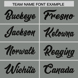 Custom Gray Sequined Tops Athletic Basketball Jersey