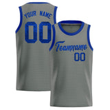 Custom Gray Sequined Tops Athletic Basketball Jersey