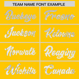 Custom Gold Sequined Tops Athletic Basketball Jersey