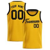 Custom Gold Sequined Tops Athletic Basketball Jersey