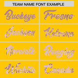 Custom Gold Sequined Tops Athletic Basketball Jersey