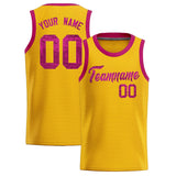 Custom Gold Sequined Tops Athletic Basketball Jersey