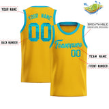 Custom Gold Sequined Tops Athletic Basketball Jersey