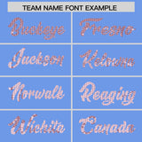 Custom Light Blue Sequined Tops Athletic Basketball Jersey