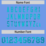 Custom Light Blue Sequined Tops Athletic Basketball Jersey