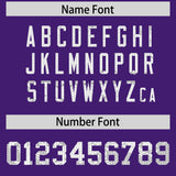 Custom Purple Sequined Tops Athletic Basketball Jersey