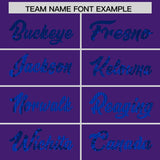 Custom Purple Sequined Tops Athletic Basketball Jersey