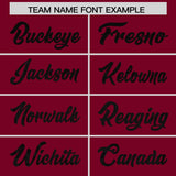 Custom Crimson Sequined Tops Athletic Basketball Jersey