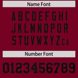 Custom Crimson Sequined Tops Athletic Basketball Jersey