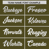 Custom Olive Sequined Tops Athletic Basketball Jersey