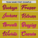 Custom Old Gold Sequined Tops Athletic Basketball Jersey