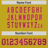 Custom Old Gold Sequined Tops Athletic Basketball Jersey