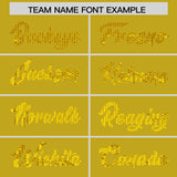 Custom Old Gold Sequined Tops Athletic Basketball Jersey