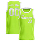Custom Kelly Green Sequined Tops Athletic Basketball Jersey