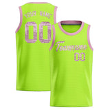 Custom Kelly Green Sequined Tops Athletic Basketball Jersey