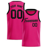 Custom Pink Sequined Tops Athletic Basketball Jersey
