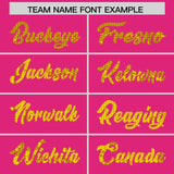 Custom Pink Sequined Tops Athletic Basketball Jersey