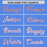 Custom Powder Blue Sequined Tops Athletic Basketball Jersey