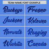 Custom Powder Blue Sequined Tops Athletic Basketball Jersey