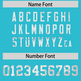 Custom Sky Blue Sequined Tops Athletic Basketball Jersey