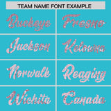 Custom Sky Blue Sequined Tops Athletic Basketball Jersey