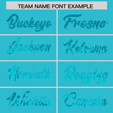 Custom Sky Blue Sequined Tops Athletic Basketball Jersey