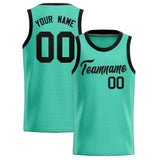 Custom Bright Green Sequined Tops Athletic Basketball Jersey