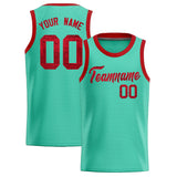 Custom Bright Green Sequined Tops Athletic Basketball Jersey