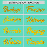 Custom Bright Green Sequined Tops Athletic Basketball Jersey