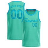 Custom Bright Green Sequined Tops Athletic Basketball Jersey