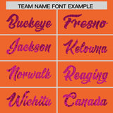 Custom Orange Sequined Tops Athletic Basketball Jersey