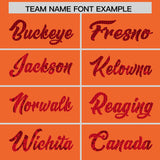 Custom Orange Sequined Tops Athletic Basketball Jersey