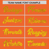 Custom Orange Sequined Tops Athletic Basketball Jersey