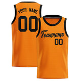Custom Orange Sequined Tops Athletic Basketball Jersey