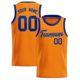 Custom Orange Sequined Tops Athletic Basketball Jersey
