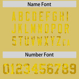 Custom Old Gold Sequined Tops Athletic Basketball Jersey