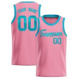 Custom Light Pink Sequined Tops Athletic Basketball Jersey