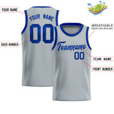 Custom Silver Sequined Tops Athletic Basketball Jersey