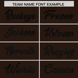 Custom Brown Sequined Tops Athletic Basketball Jersey