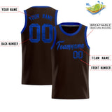 Custom Brown Sequined Tops Athletic Basketball Jersey