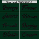 Custom Hunter Green Sequined Tops Athletic Basketball Jersey