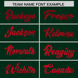 Custom Hunter Green Sequined Tops Athletic Basketball Jersey