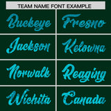 Custom Hunter Green Sequined Tops Athletic Basketball Jersey