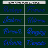 Custom Hunter Green Sequined Tops Athletic Basketball Jersey