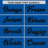 Custom Royal Sequined Tops Athletic Basketball Jersey